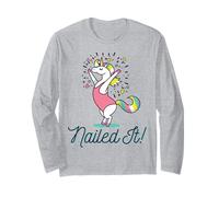 I Love Gymnastics Youth Unicorn Ginnasta: Nailed It! Maglia a Manica