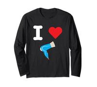 I Love Hair Asciugacapelli Calore Stile Bellezza Moda Parrucchiere Maglia a Manica