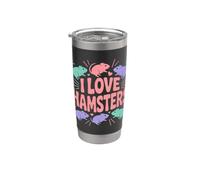 I Love Hamsters Cute Roditore Art Bicchiere termico in acciaio inox doppia parete