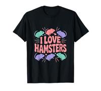 I Love Hamsters Cute Roditore Art Maglietta