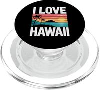 I Love Hawaii Palme Oceano Tramonto PopSockets PopGrip per MagSafe