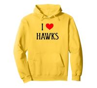 I Love Hawks I Heart Hawks Bird of Prey Amante Bird Watcher Felpa con Cappuccio