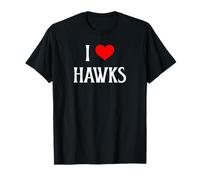 I Love Hawks I Heart Hawks Bird of Prey Amante Bird Watcher Maglietta