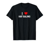 I Love Hay Bailing - Heart Farm Farmer Agricoltura e Coltura da Campo Maglietta