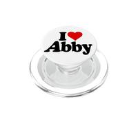I LOVE HEART ABBY ABIGAIL NOME SU UN TEE PopSockets PopGrip per MagSafe