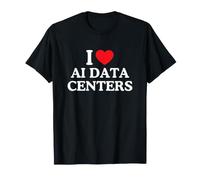 I Love Heart AI Data Centers Maglietta