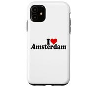 I LOVE HEART AMSTERDAM PAESI BASSI OLANDA Custodia per iPhone 11
