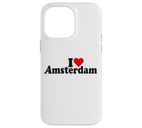 I LOVE HEART AMSTERDAM PAESI BASSI OLANDA Custodia per iPhone 14 Pro Max
