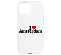 I LOVE HEART AMSTERDAM PAESI BASSI OLANDA Custodia per iPhone 15