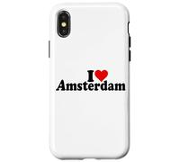 I LOVE HEART AMSTERDAM PAESI BASSI OLANDA Custodia per iPhone X/XS