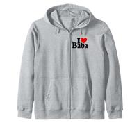 I Love Heart Baba Festa del papà Padre Felpa con Cappuccio
