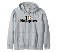 I Love Heart Basque Paese Basco Felpa con Cappuccio