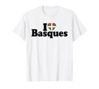 I LOVE HEART BASQUE PAESE BASCO Maglietta