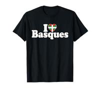 I LOVE HEART BASQUE PAESE BASCO Maglietta