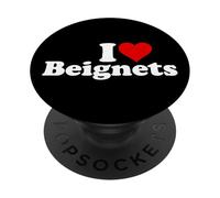 I LOVE HEART BEIGNETS NEW ORLEANS PopSockets PopGrip Adesivo