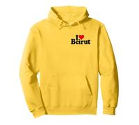 I LOVE HEART BEIRUT LIBANO Felpa con Cappuccio