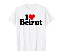 I LOVE HEART BEIRUT LIBANO Maglietta
