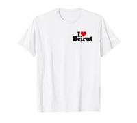 I LOVE HEART BEIRUT LIBANO Maglietta