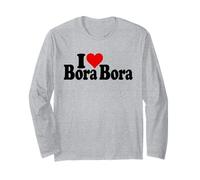 I Love Heart Bora Bora Sud Pacifico Maglia a Manica