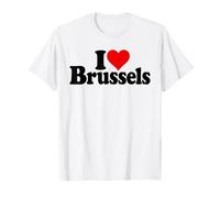 I LOVE HEART BRUXELLES BELGIO Maglietta
