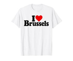 I LOVE HEART BRUXELLES BELGIO Maglietta