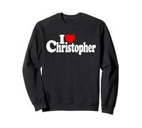 I Love Heart Christopher Chris Nome su Un Tee Felpa