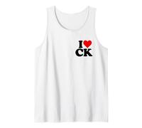 I Love Heart CK C K C.K. INIZIALI MONOGRAMMA Nickname Canotta