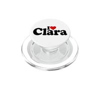 I LOVE HEART CLARA NOME SU UN TEE PopSockets PopGrip per MagSafe