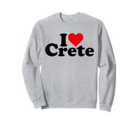 I Love Heart Creta Isole GRECHE MEDITERANNEO Grecia Felpa