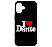 I LOVE HEART DANTE NOME SU UNA TEE Custodia per iPhone 16