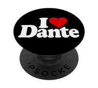 I LOVE HEART DANTE NOME SU UNA TEE PopSockets PopGrip Adesivo