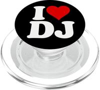 I LOVE HEART DJ D J D.J. INIZIALI NOME PopSockets PopGrip per MagSafe