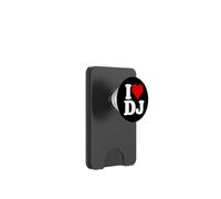 I LOVE HEART DJ D J D.J. INIZIALI NOME PopSockets PopWallet per MagSafe