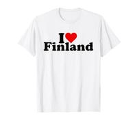 I Love Heart Finlandia Maglietta