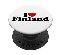 I LOVE HEART FINLANDIA PopSockets PopGrip Adesivo