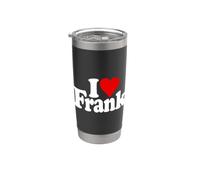 I LOVE HEART FRANK FRANKLIN NOME SU UN TEE Bicchiere termico in acciaio inox doppia parete