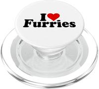 I Love Heart FURRIES FURRY FANDOM COSPLAY MOTO PopSockets PopGrip per MagSafe