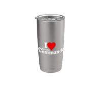 I LOVE HEART GOING COMMANDO ANDARE SENZA INTIMO Bicchiere termico in acciaio inox doppia parete