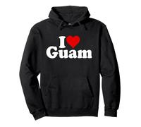 I Love Heart Guam GUAMANESE Pride Felpa con Cappuccio