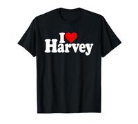 I Love Heart Harvey Nome su Un Tee Maglietta