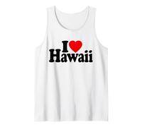 I Love Heart Hawaii Isole Hawaiian Canotta