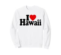 I Love Heart Hawaii Isole Hawaiian Felpa