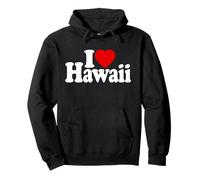 I Love Heart Hawaii Isole Hawaiian Felpa con Cappuccio