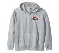 I Love Heart Hawaii Isole Hawaiian Felpa con Cappuccio