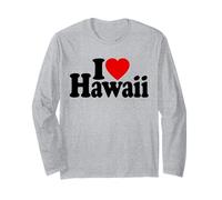 I Love Heart Hawaii Isole Hawaiian Maglia a Manica