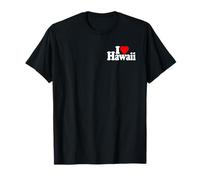 I LOVE HEART HAWAII ISOLE HAWAIIAN Maglietta