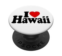 I LOVE HEART HAWAII ISOLE HAWAIIAN PopSockets PopGrip Adesivo