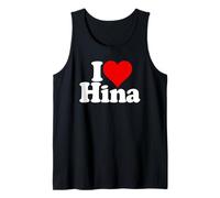 I LOVE HEART HINA NOME SU UN TEE Canotta