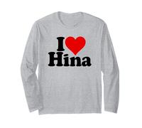 I Love Heart Hina Nome su Un Tee Maglia a Manica