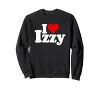I Love Heart Izzy Isabel Nome su Un Tee Felpa